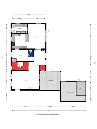 Floorplan - Vogelstraat 29, 4845 PA Wagenberg